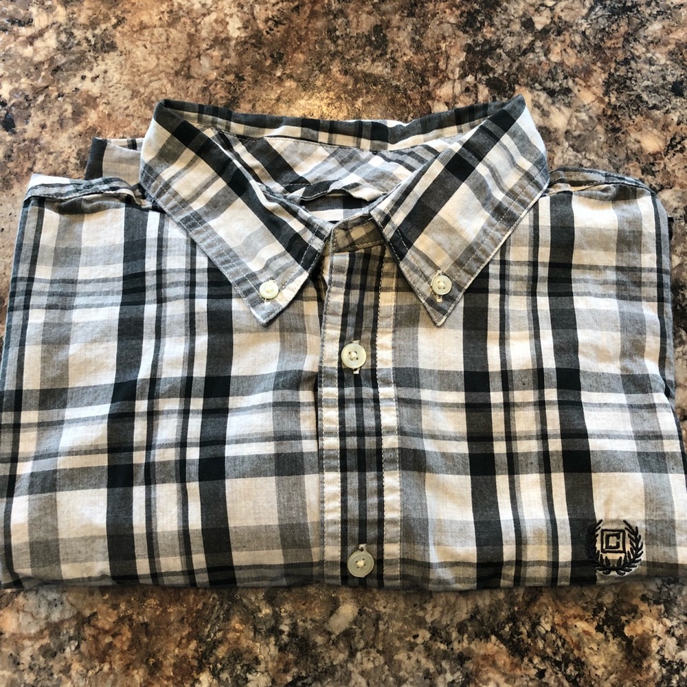Men’s button down long sleeve shirt